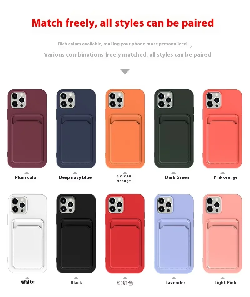 17 pro max wallet card holder slide card insertion mobile phone case-4