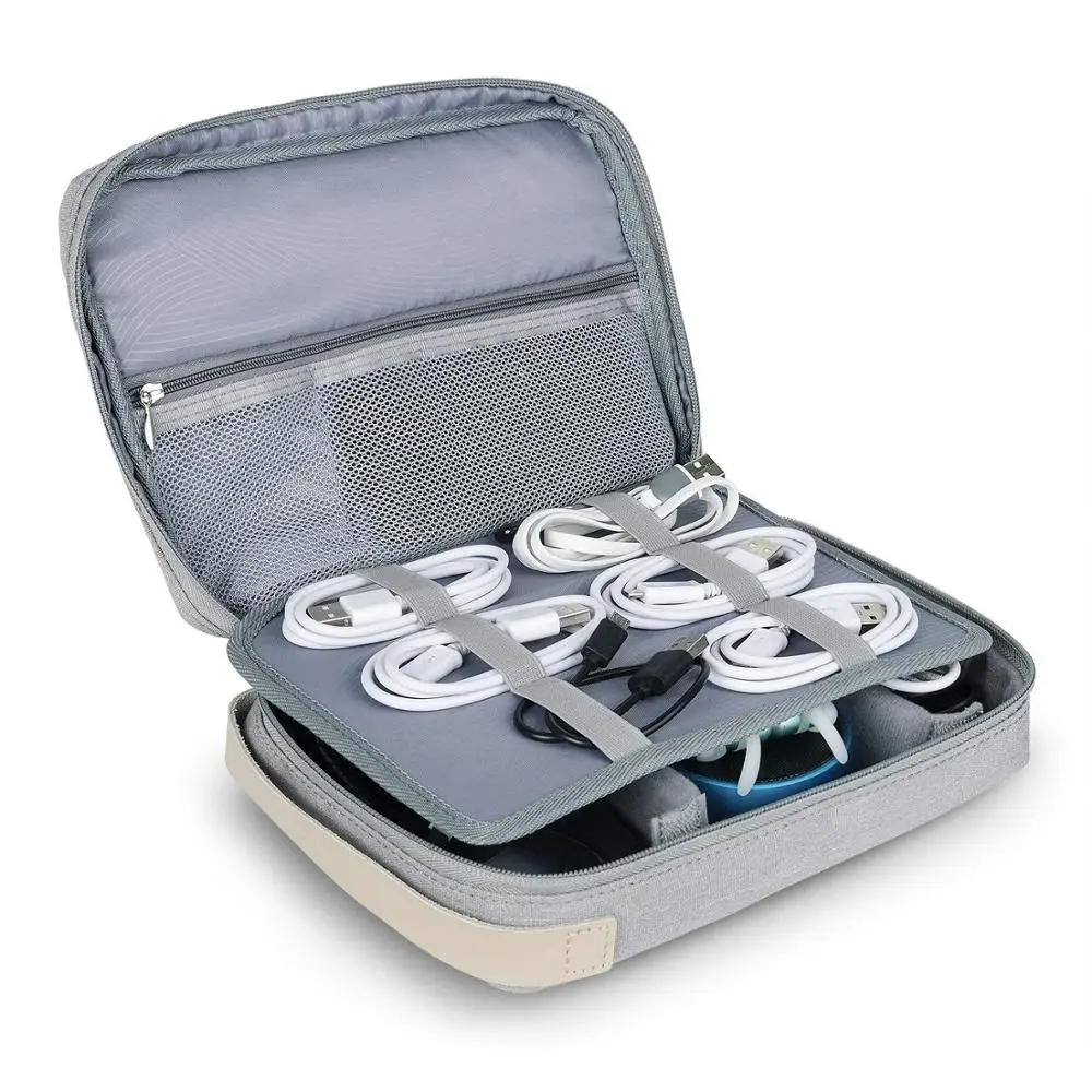 WIWU производство электронных аксессуаров, чехол для переноски, дорожный Органайзер, сумка для кабеля, наушников, внешнего аккумулятора, зарядного устройства, сумка для цифрового устройства