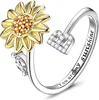 Lettera B con Girasole Dorato