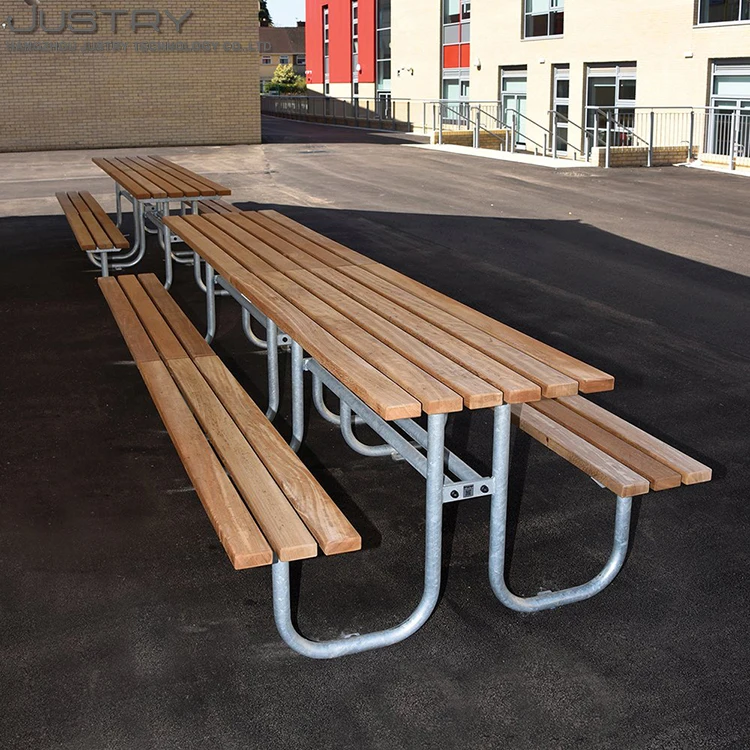 ビューより Patioベンチテーブル金属屋外ダイニングピクニック公園テーブルベンチ Buy Park Table Bench,Picnic