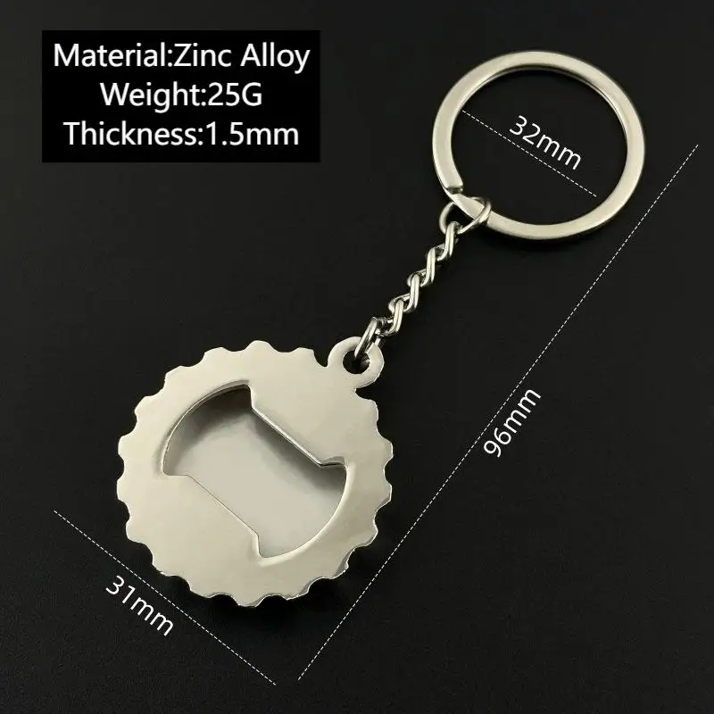 Custom Metal Keychains - Durable Two-Tone Rectangular Promotional Keychains For Businesses & Events