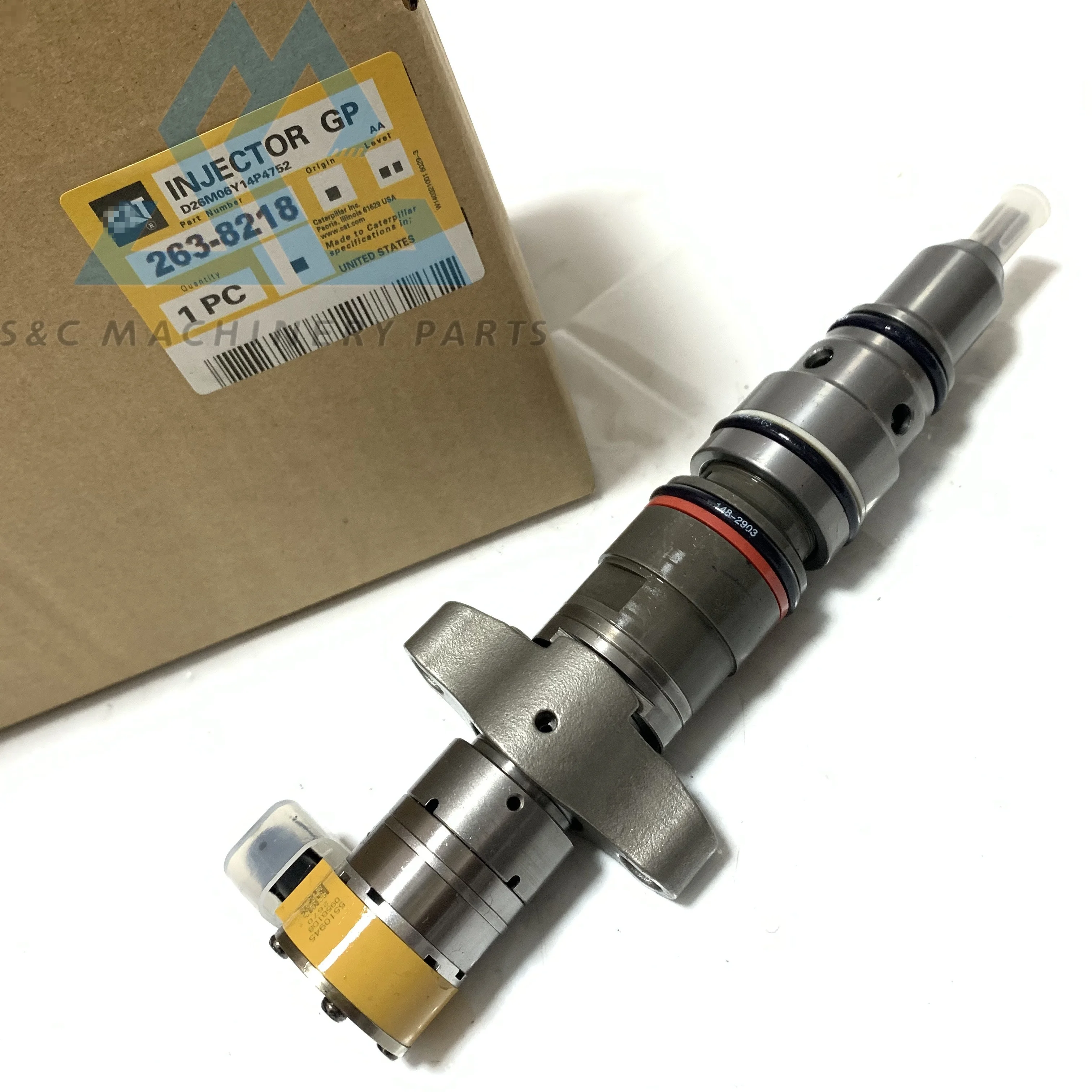 Excavator Engine Parts 263-8218 Common Rail Injector 2638218 557-7627 387-9427 328-2585 Fuel Injector for Caterpillar Cat C7 C9