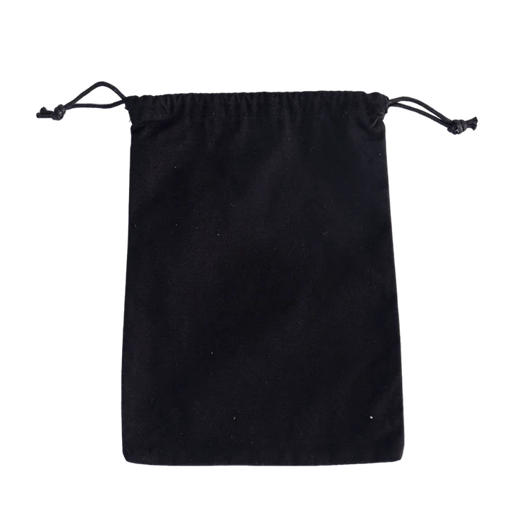 Black Drawstring String Custom Printed Black Drawstring Storage Organization Eco Cotton Canvas ...