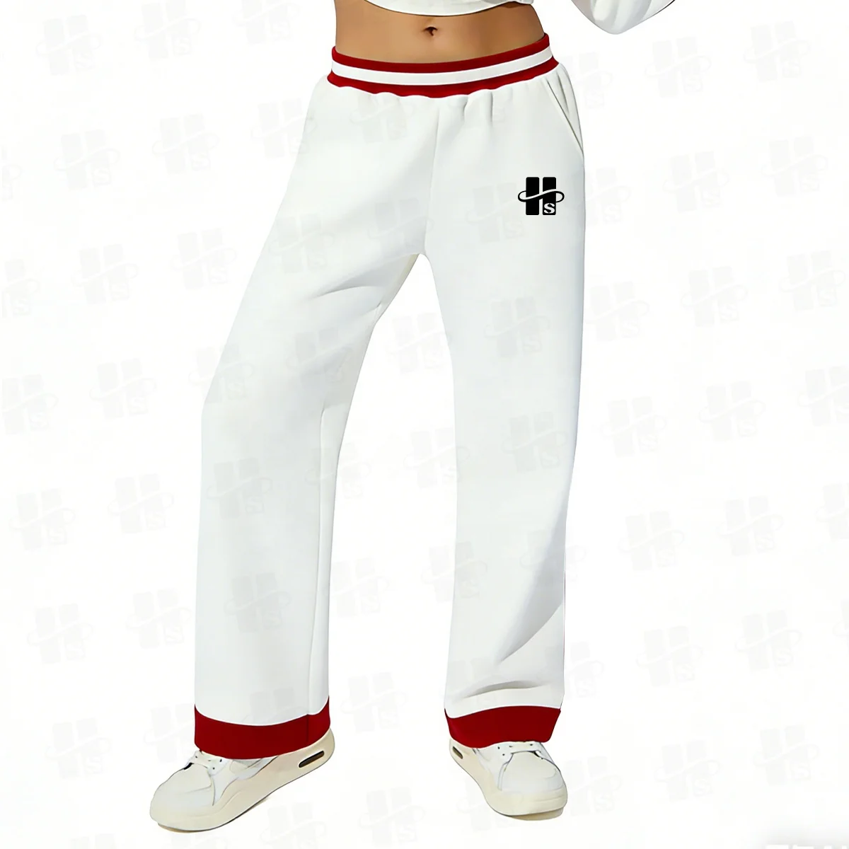 Manufacturer Blank Heavyweight Straight Wide Leg Sweatpants French Terry Plain Scubas Baggy Men Sweats Pants