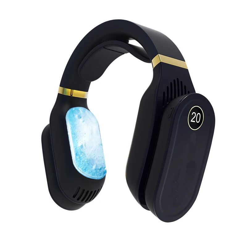 2022 New Arrival Winter Mini LED Display Hand Heater Portable USB Cooler Fan Neck Heater