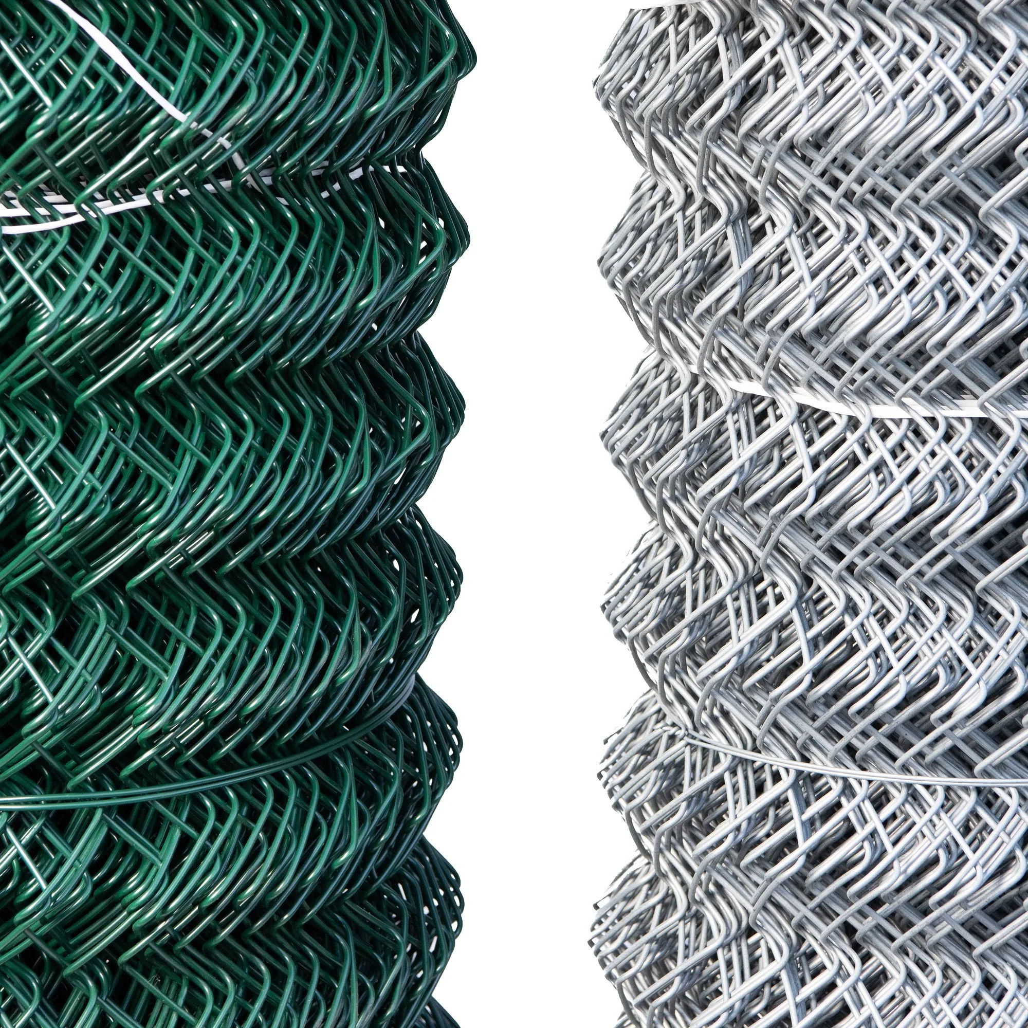 Widely used galvanized and pvc coated chain link of mesh fence wire cost for farm and school details