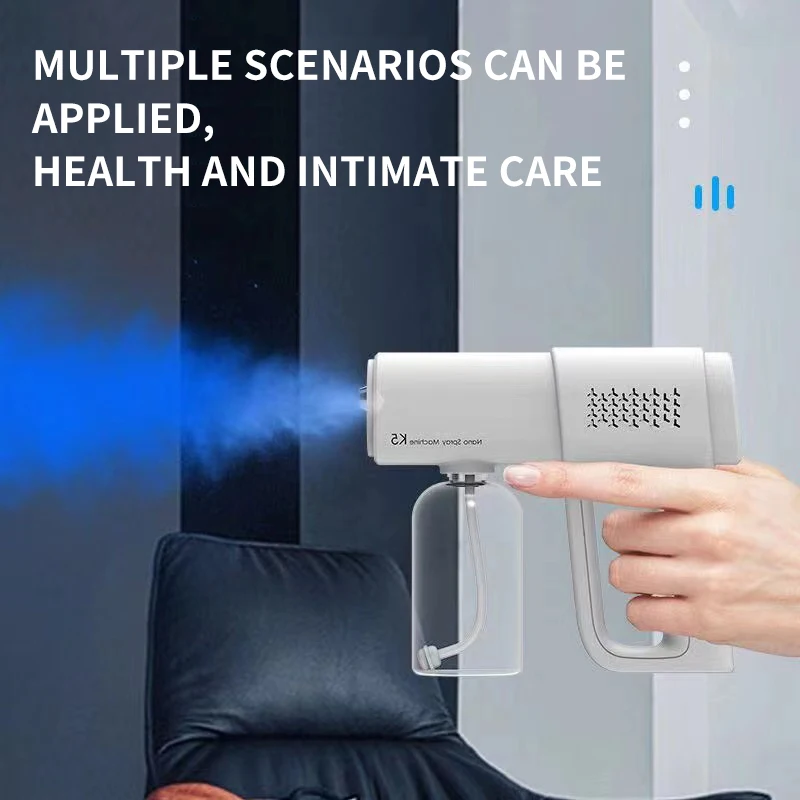 Handheld Wireless Rechargeable Atomizer Large Capacity Electric Adjustable Nozzle Air Freshener Sprayer Fogger Machine for Home