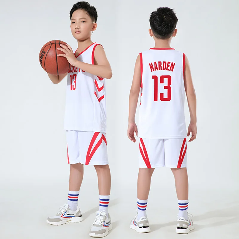 Wholesale 20021 stylish and comfortable custom logo basketball uniform  basketball jerseys for kids From m.