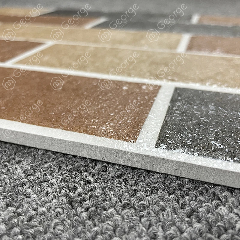 Outdoor Ceramic Tiles Look Like Real Colorful Stone Design Glossy