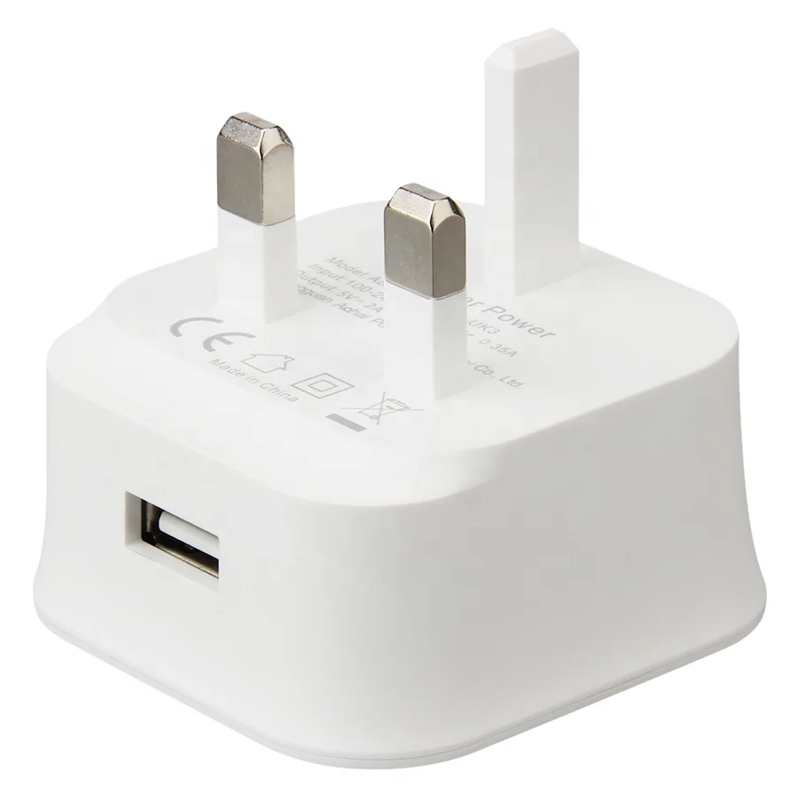 5V 2A Travel Power Adapter Fast UK Plug USB Wall Charger For iPhone Samsung Android Mobile Phone