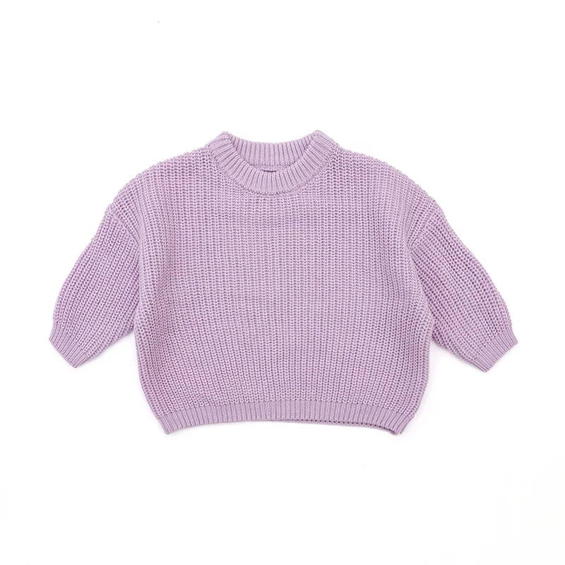 Custom Knit Children Winter Plus Size Girls Oversized Cotton Pullover ...