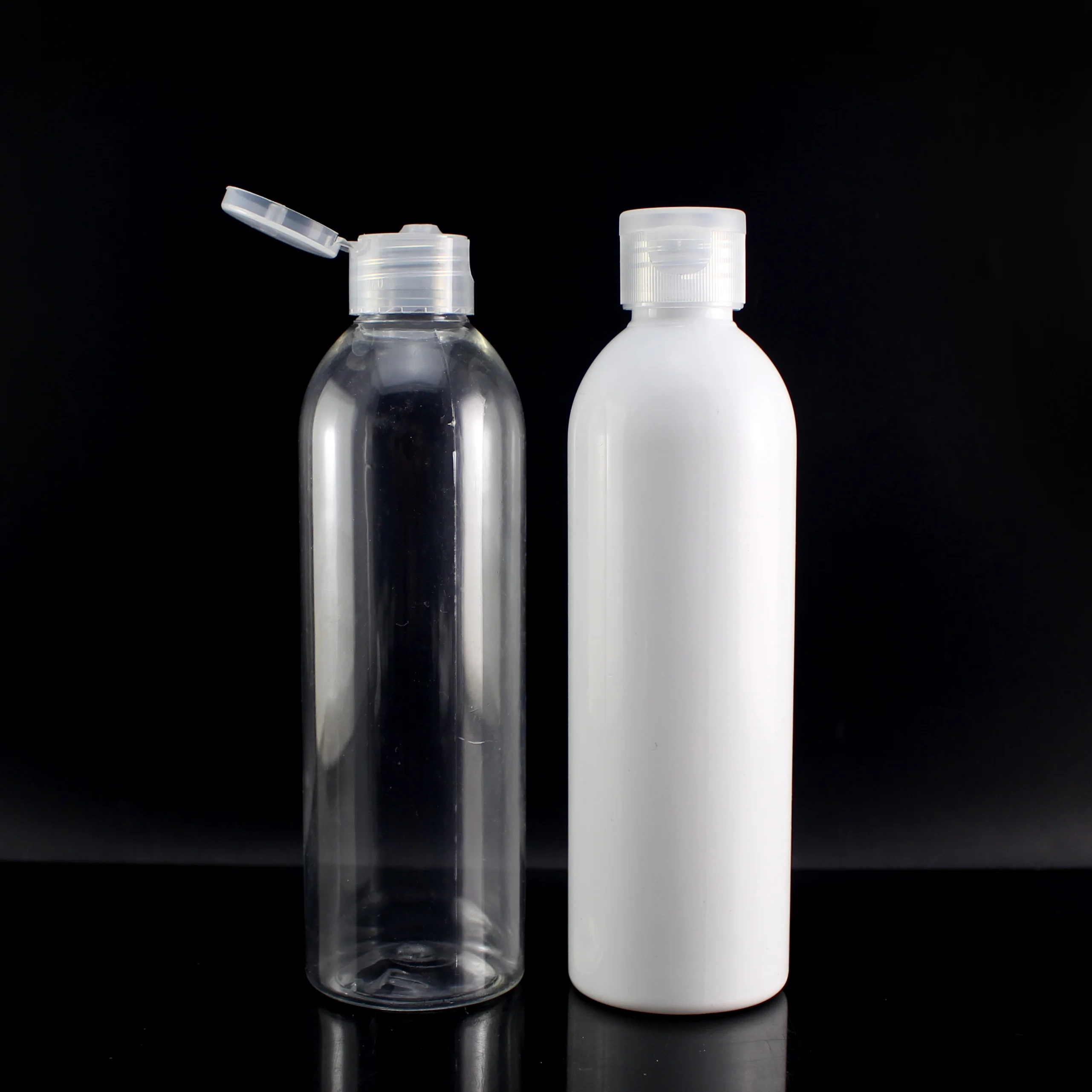100ml 120ml 150ml 250ml 500ml 1L 1 Litre Transparent clear White PET Flip Top Cap Plastic Bottles with Flip Top Cap
