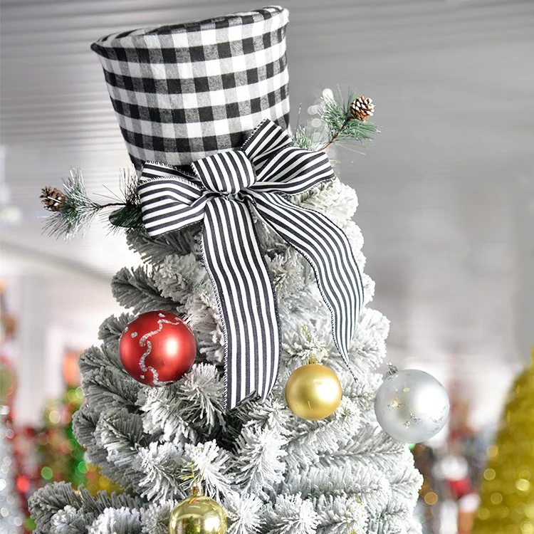 Nutcracker Tree Topper Hat Elegant Santa Hat for Christmas