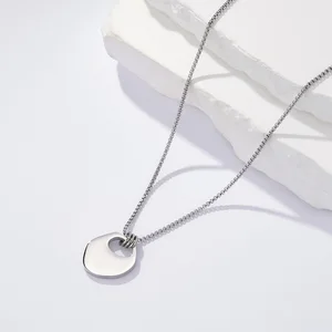 New High-Grade Stainless Steel Temperament Sweater Chain  Europe United States Leisure Simple Stacked Wear Necklace