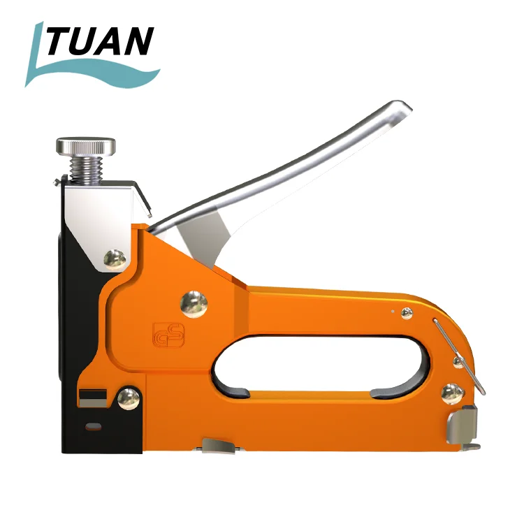 High Quality Blue Color Metal Heavy Duty Manual Staple Gun For Wood