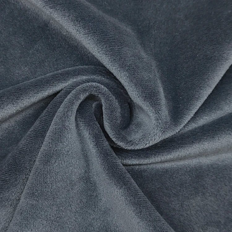 Plain Dyed Super Soft Two Side Velvet Fabric Polyester Material, High Quality Stretch Thick Velvet Fabric for Sale/ factory