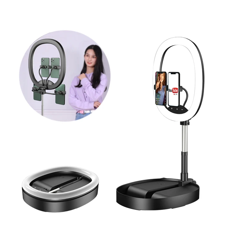 Photography ring light clip usb stable pallet live bracket fill lumiere 28 cm led ring selfie
