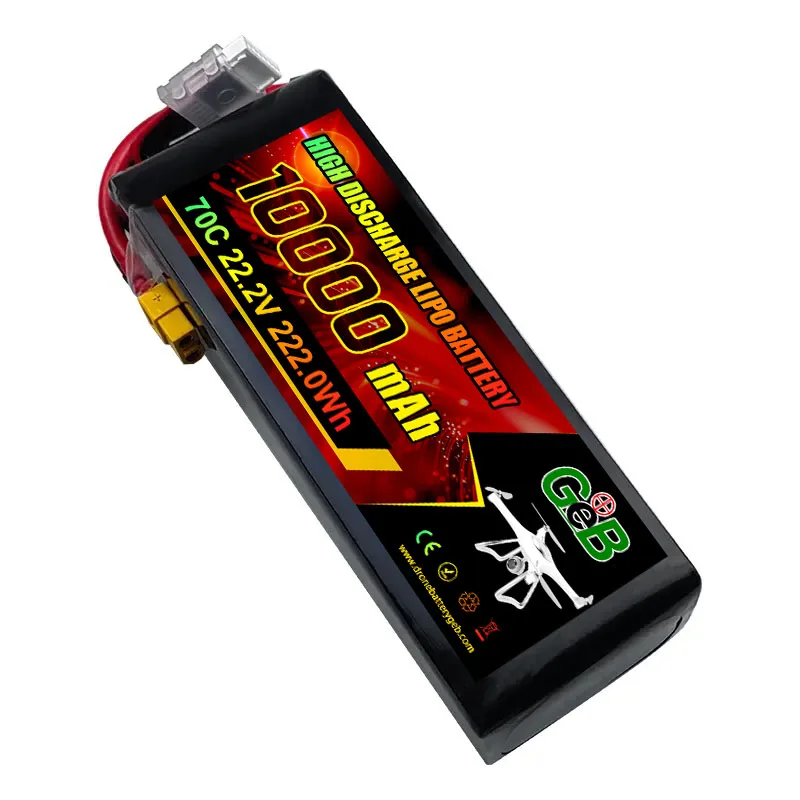 แบตเตอรี่ UAV 6S อัตราสูงที่ปรับแต่งได้ 22.2V 7000mAh 9000mAh สำหรับโดรน UAV แบตเตอรี่ลิเธียมสำหรับโดรน