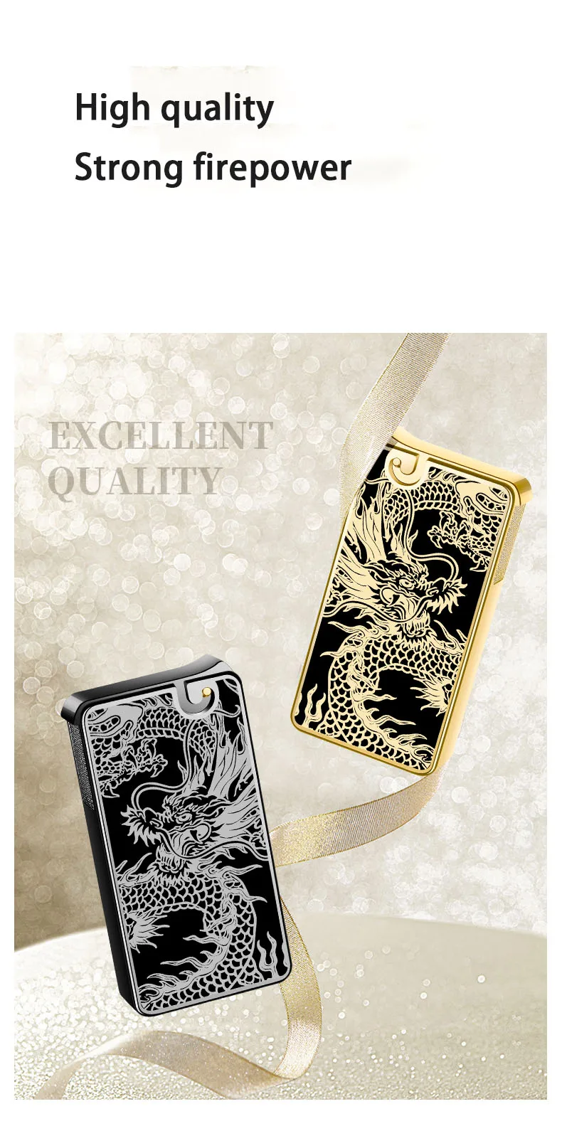 db 1576 luxury gas refillable flint lighter for cigarettes zinc alloy business gifts pretty gift box-4