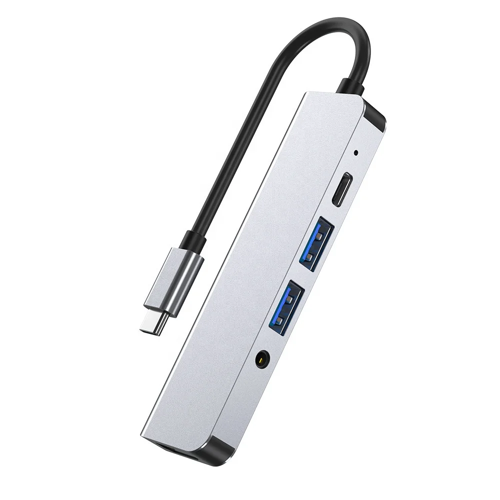 Multiport Docking Station Adapter 4 5 6 8 7 8 in 1 Type C to 4k hdmi SD TF Ethernet USB Type C Hubs