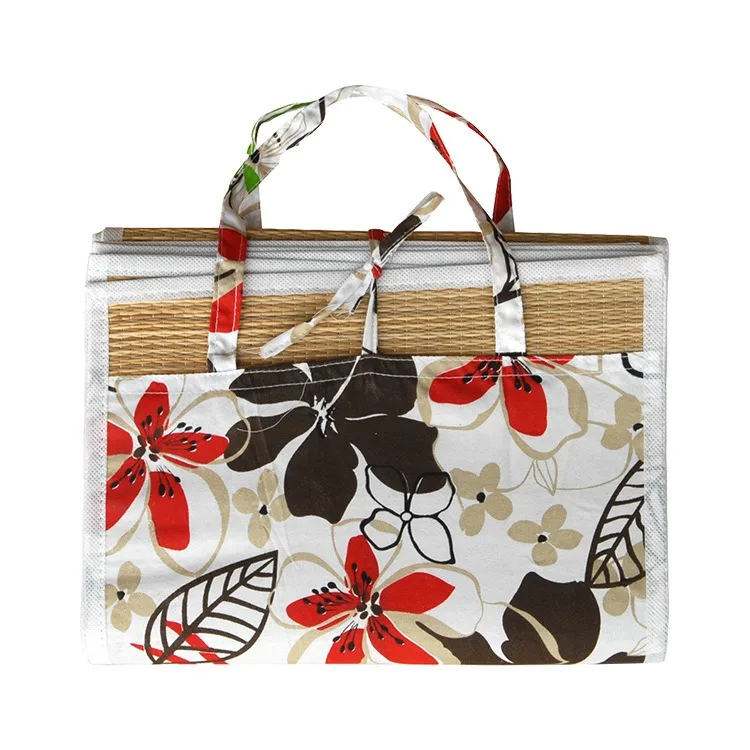 Пользовательский портативный соломенный пляжный коврик Летний