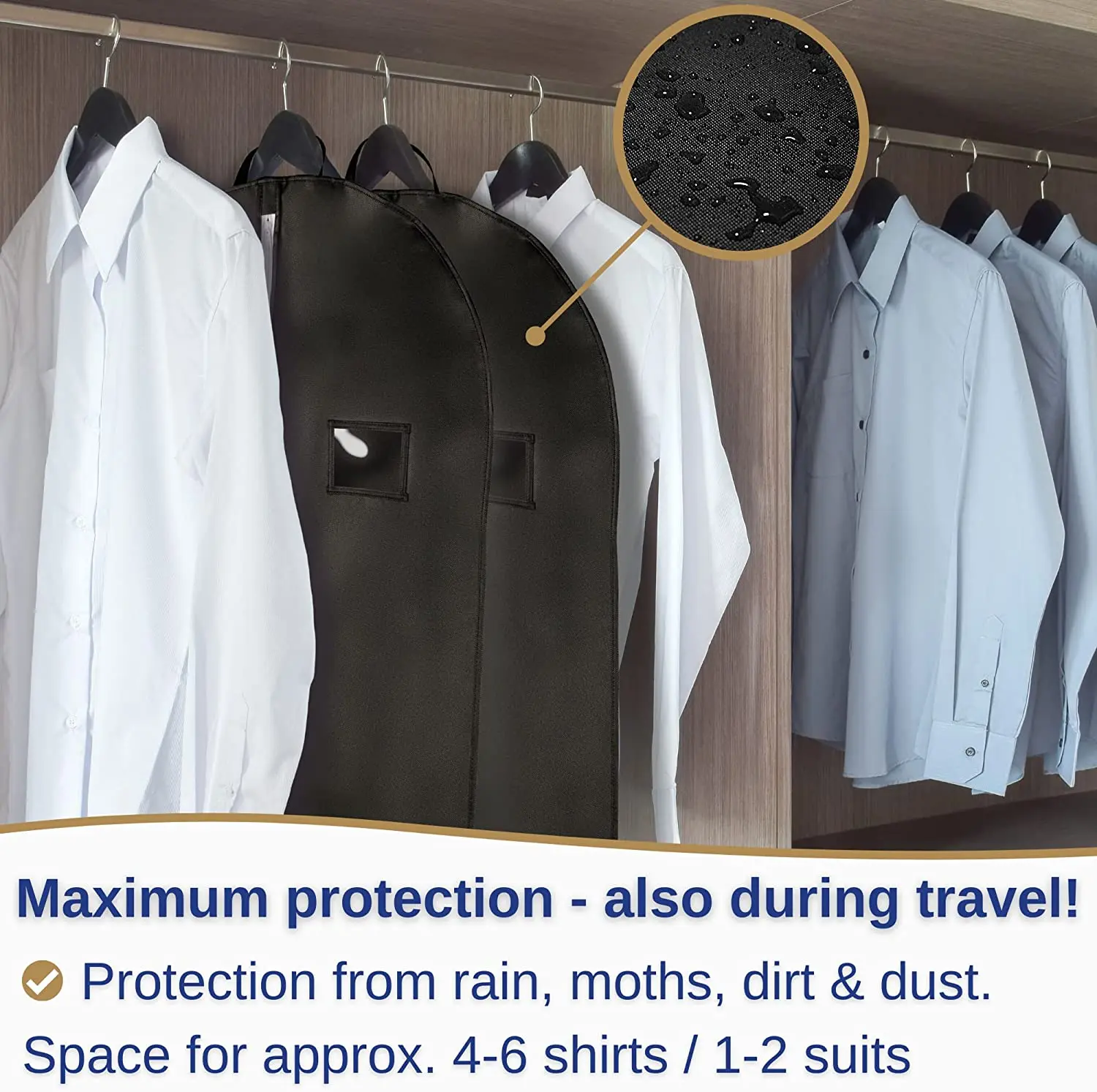 Wholesale Garment Bags for Hanging Clothes Suit Covers Bags for Men Suit  Bags for Closet Storage with Clear Window Suit Protector From m.