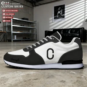 2026 New Casual Custom Shoes Lace up Breathable Men's Sports Custom Sneakers logo Shoes Walking Style Shoes Men Running Hommes