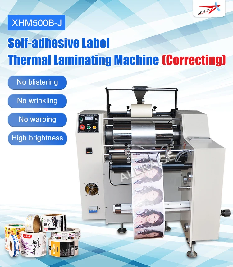 Automatic Roll To Roll Sticker Label Laminating Machine Film Laminating
