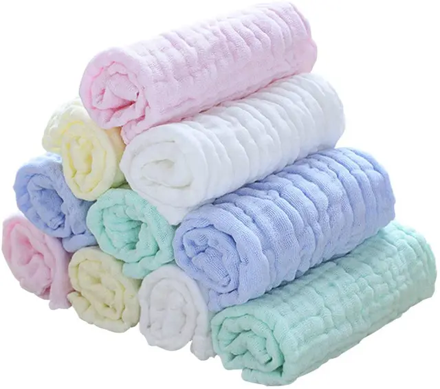 New Hot sales soft baby 100% cotton burp cloth muslin baby burp cloth