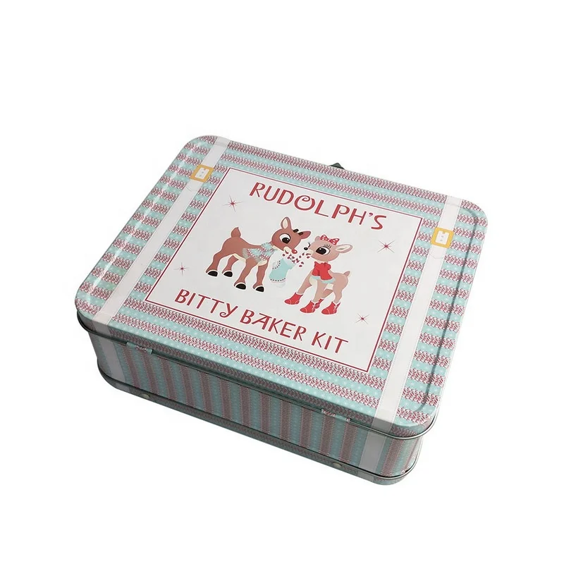 Oem Order Custom Printing Thermos Tin Lunch Box With Handle And Lock