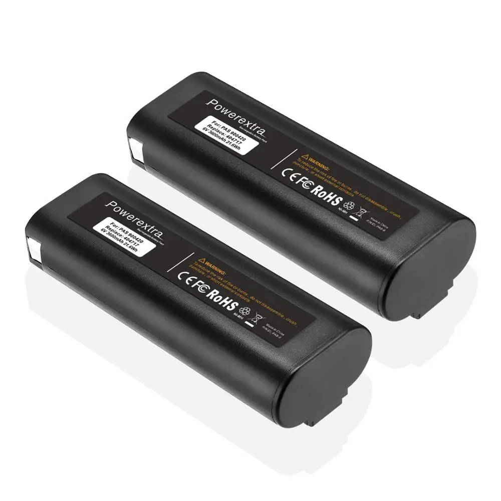 Powerextra 2 Pack 6V 3600mAh NI-MH Battery for Paslode 404717 B20544E BCPAS-404717 404400 900400 900420 900600 90100