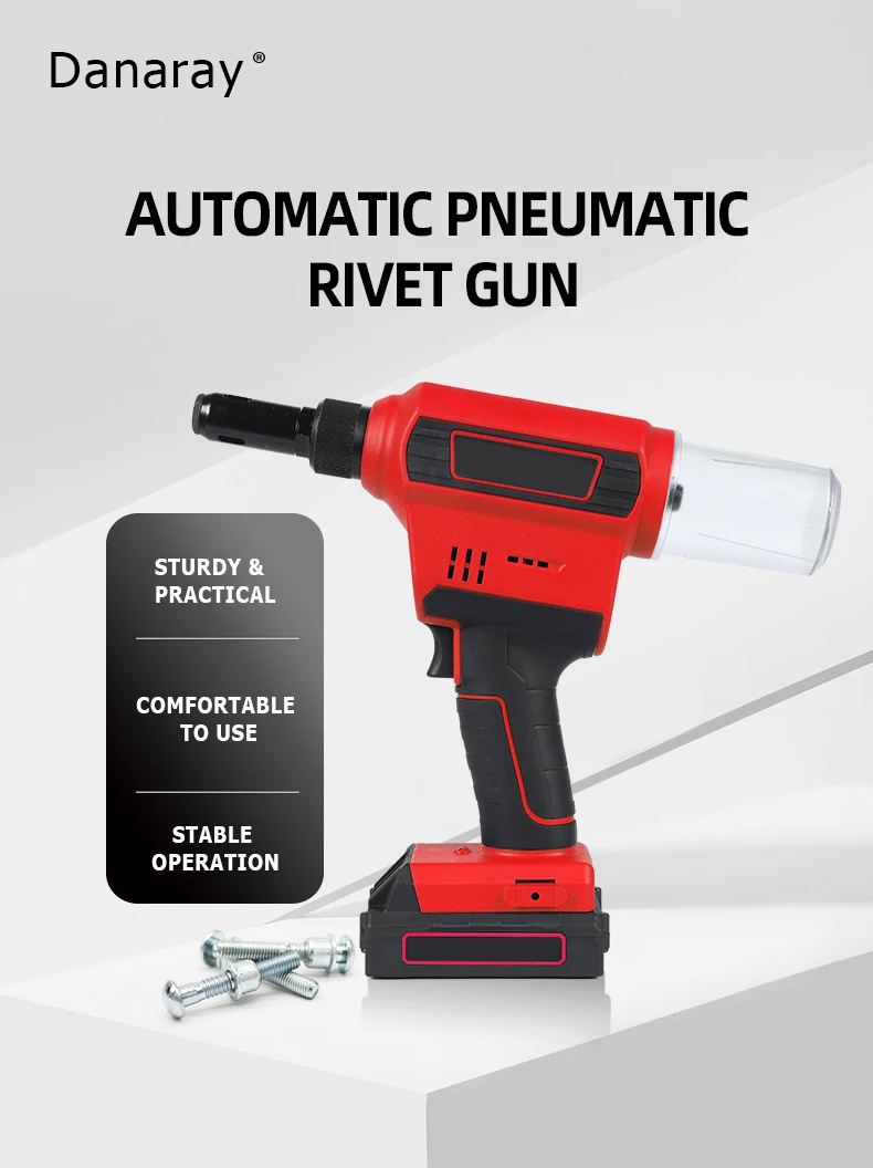 Industrial 2024 Pro Ring Groove Rivet Gun Rechargeable Lithium Battery ...
