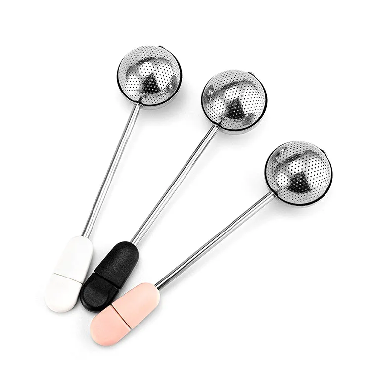 Новый продукт 304 из нержавеющей стали заварочный шарик с вращательной ручкой