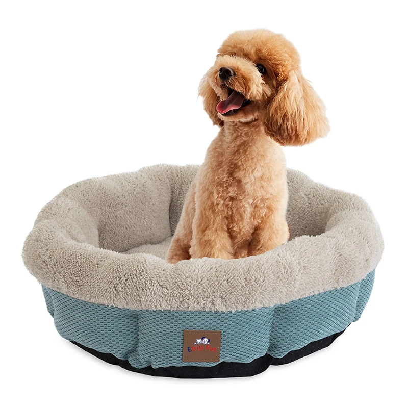 Hot dog products camas para perros chew proof waterproof calming washable extra large round cat pet dog bed