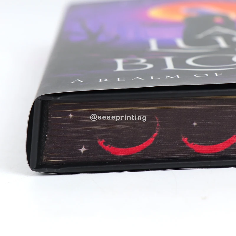Sprayed Edge Book Printers China Professional Casebound Book Hardback Book Publishing Printing Services