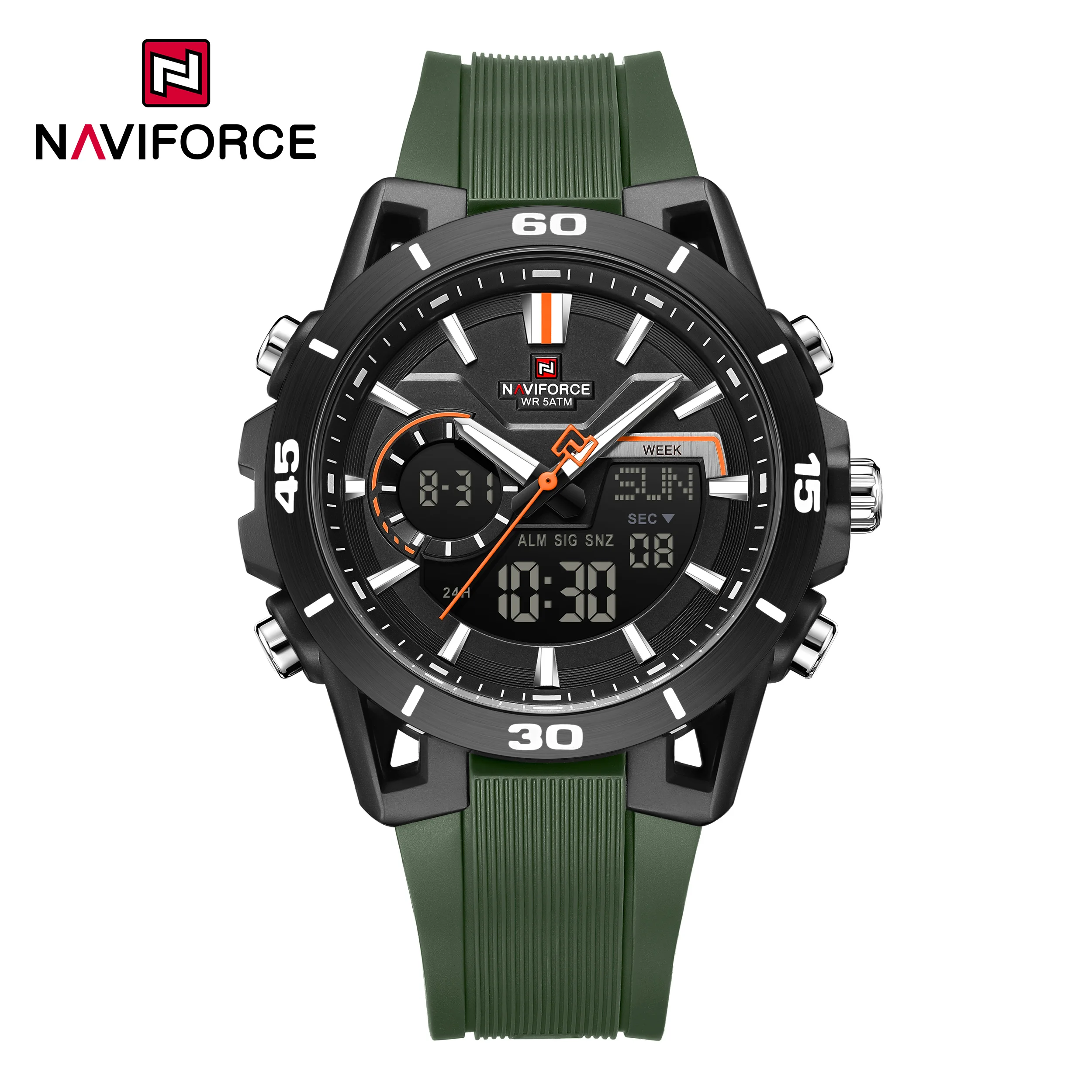NAVIFORCE 7135 Men's Dual Display Sports Watch