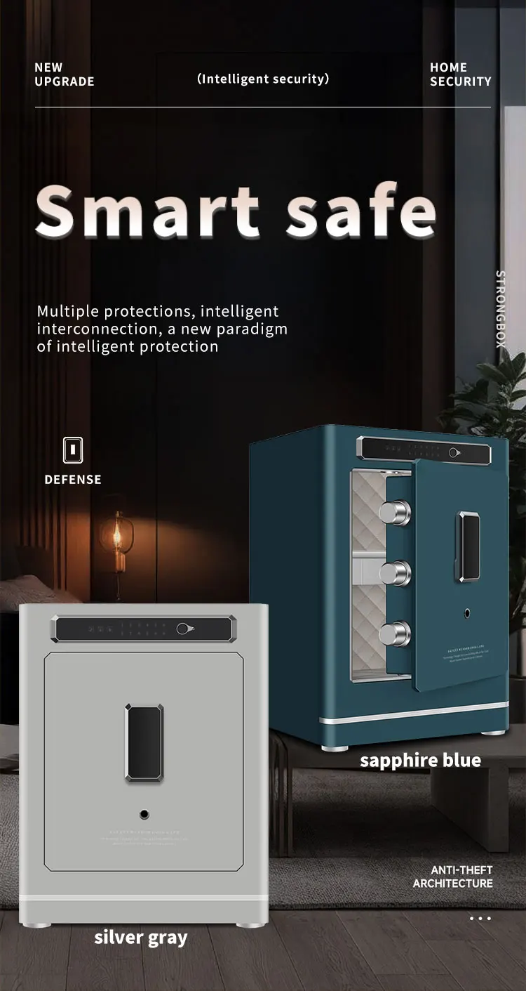 CEQSAFE High-end Hotel Office Home Safe TUYA APP WIFI Anti-Theft Intelligent Alarm Password Safe Box manufacture