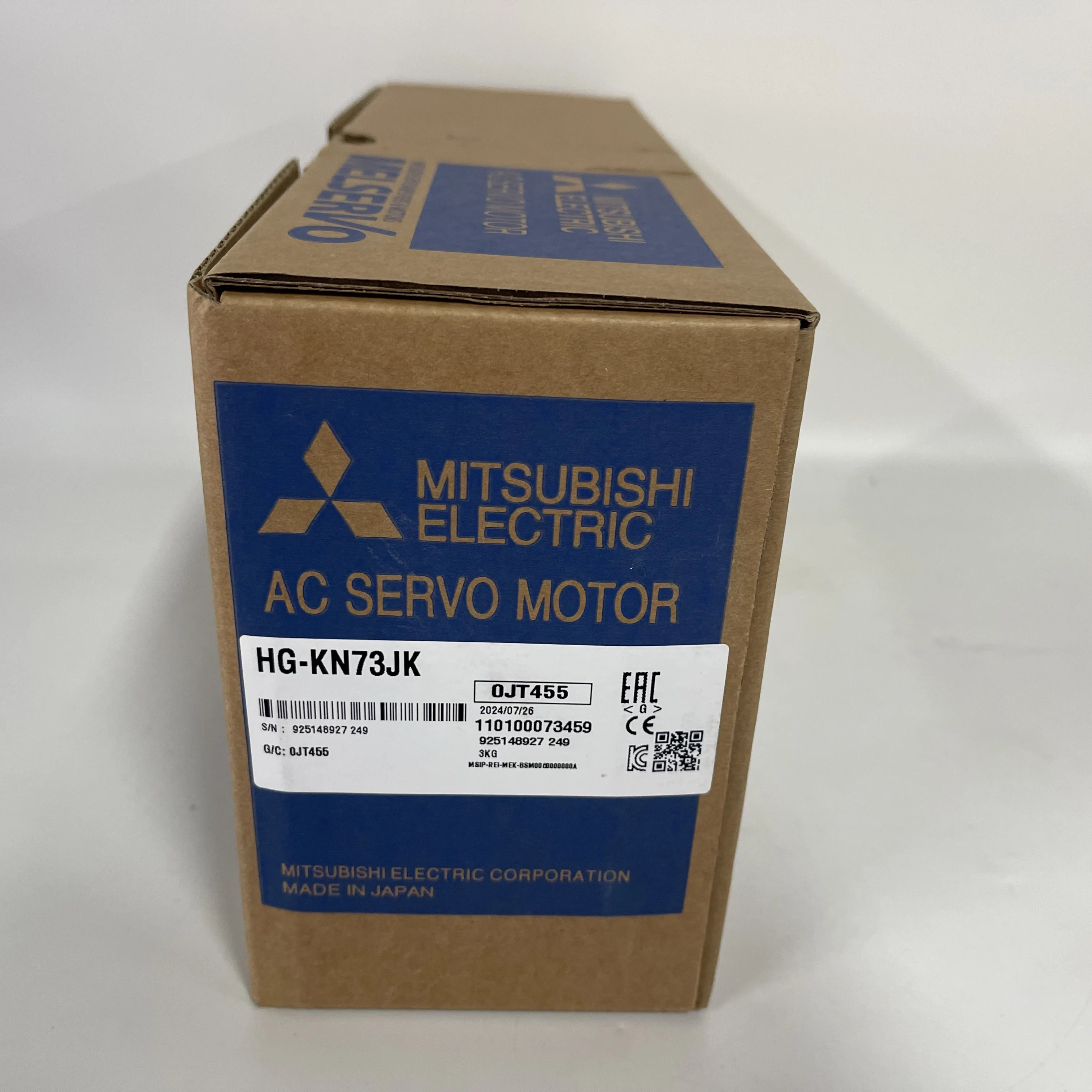 MITSUBISHI ELECTRIC AC Servo Motor HG-KN73JK