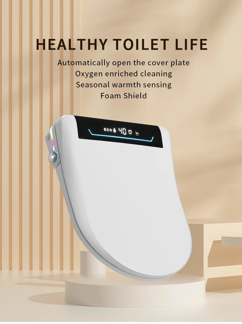 product u v shape universal sterilization constant temperature heating cleaning drying features automatic smart bidet toilet seat241-20