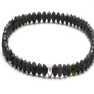 BERGERLIN China BL-20 Genuine Natural Stone Bracelet with 925 Sterling Silver Pearl Unisex Certificate Authenticity