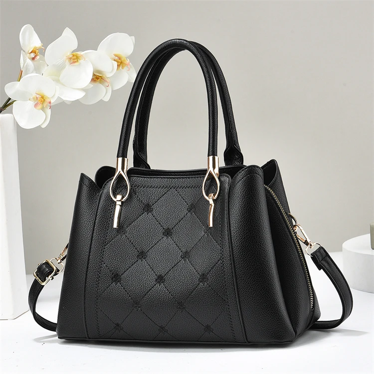 High quality black colour ladies crossbody shoulder female mini ladies designer hand bags Alibaba