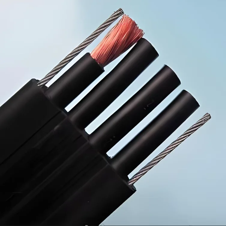 H07VVH6-F 450/750V Low Voltage Flat Flexible Tower Crane Cable Sheathed with Copper Rubber Insulation,YVFB YVFBG YVFBP P Cable