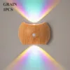 Wood grain-neon style