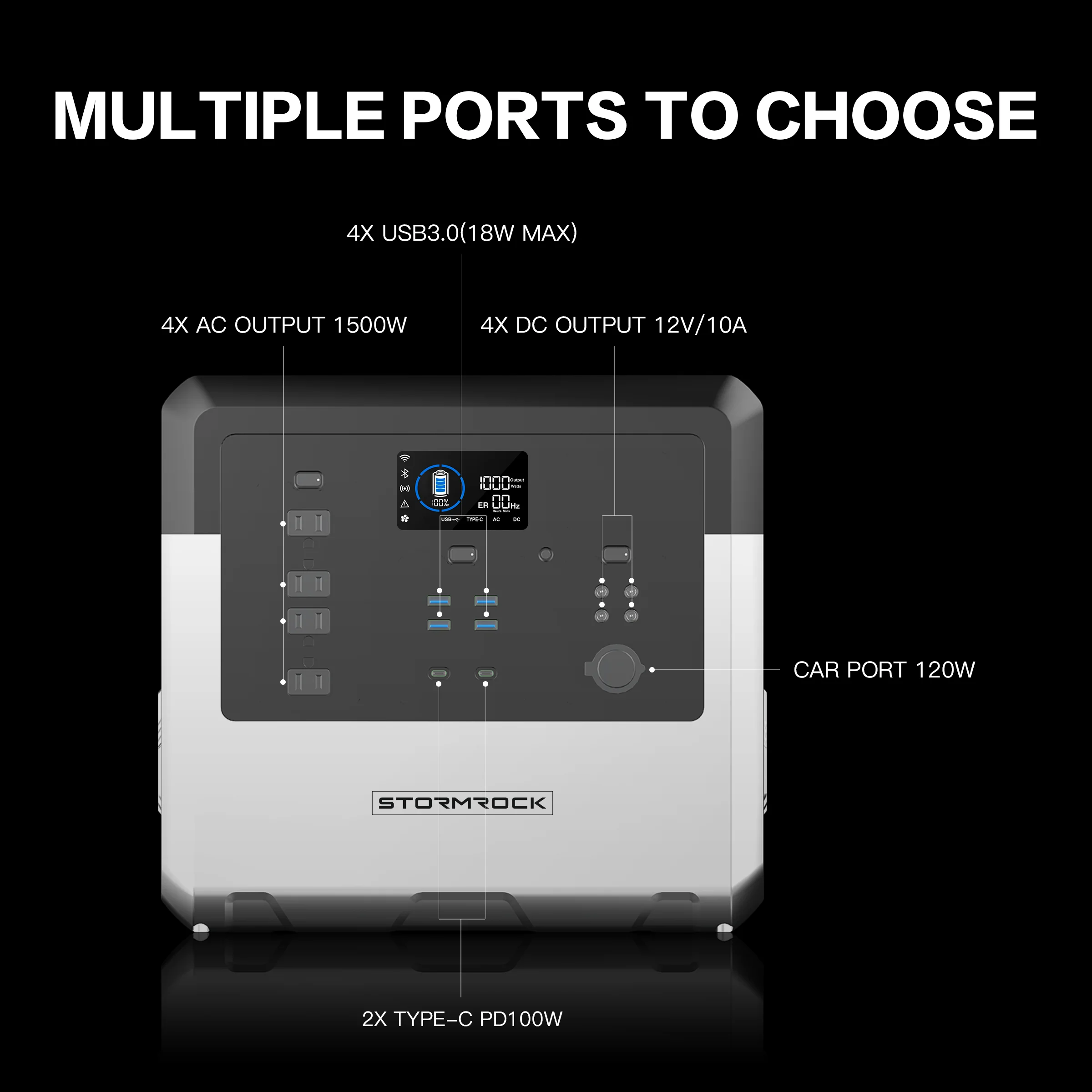 Portable Lithium Battery Energy Storage 2560wh Portable Solar Generator