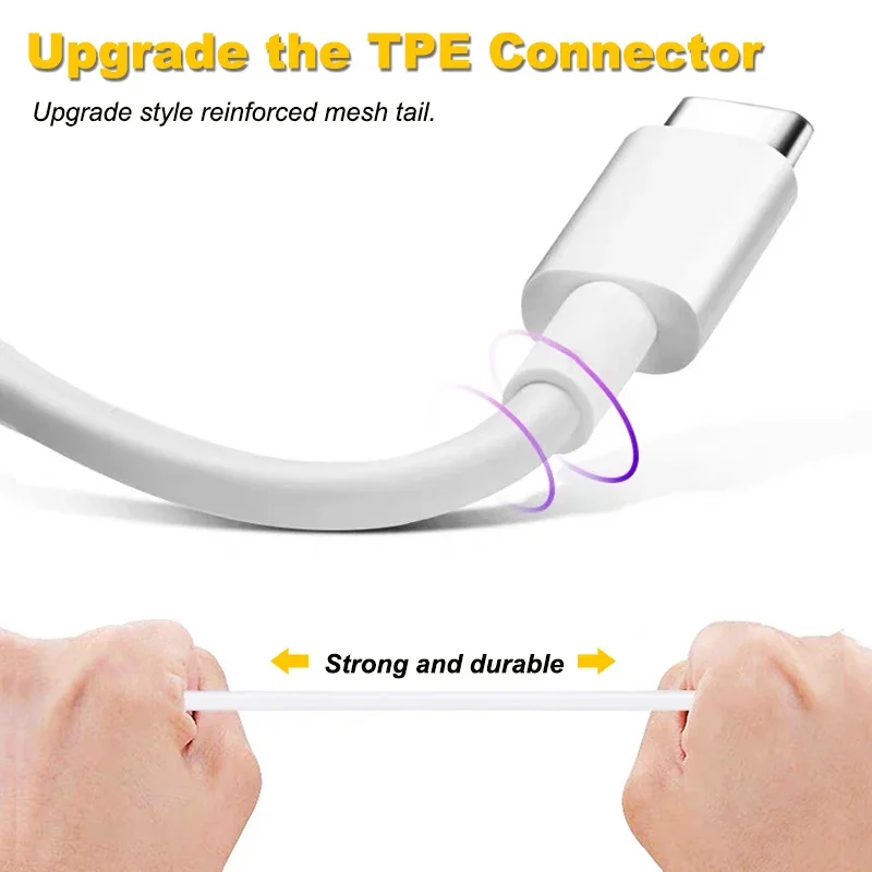 80W USB Type C Charging Cable Braided Fast Charger Cord Super Dart Data Sync Wire Durable for Smartphones Tablets