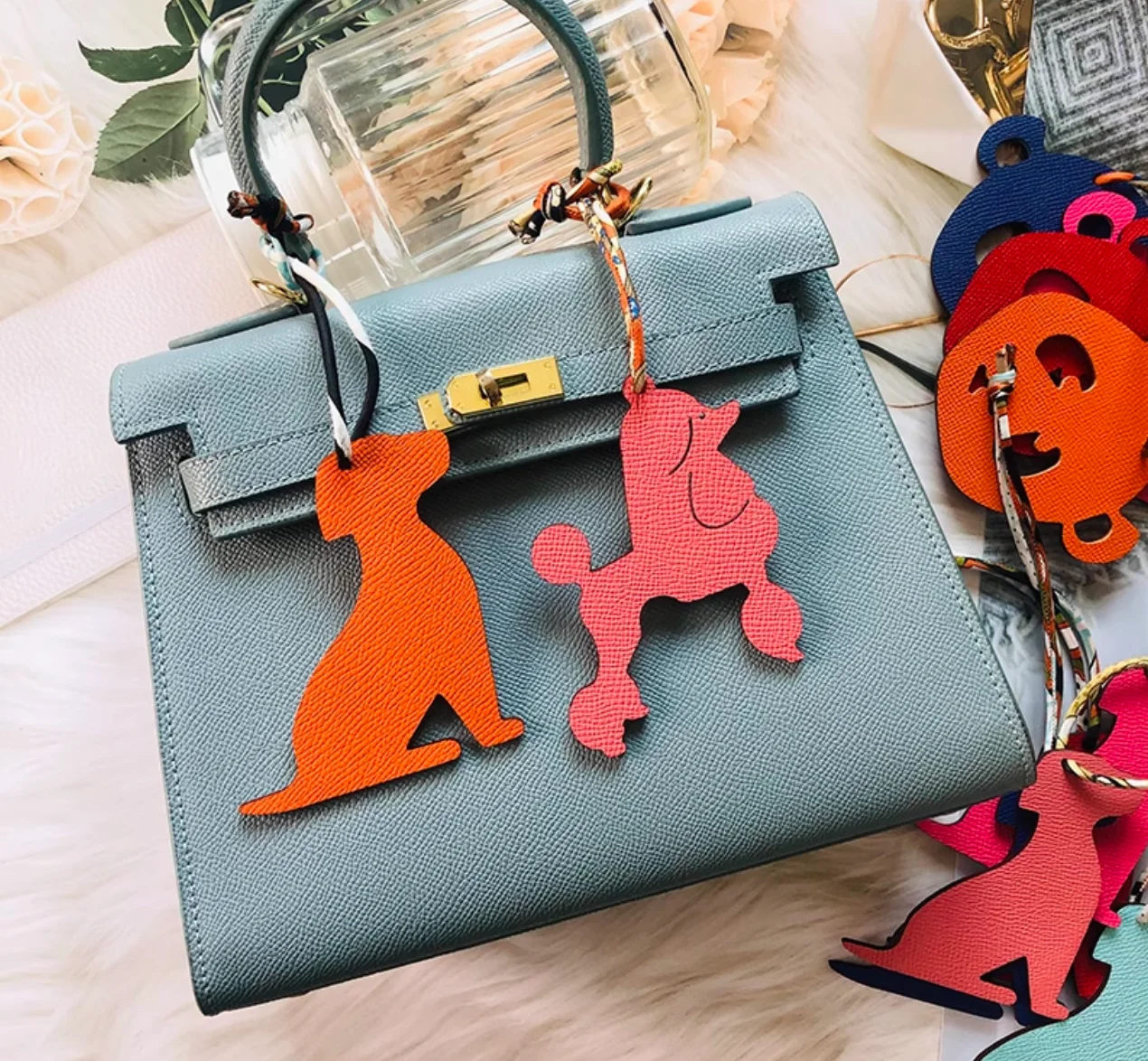 Designer Luxury Accessories Dog Handbag Pendant Charm