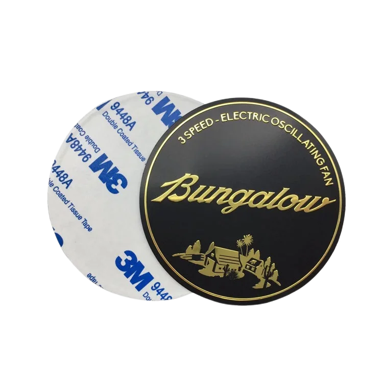 Custom Equipment Metal Label 3d Embossed Metal Sticker Stainless Steel Nameplate Etching for Machine