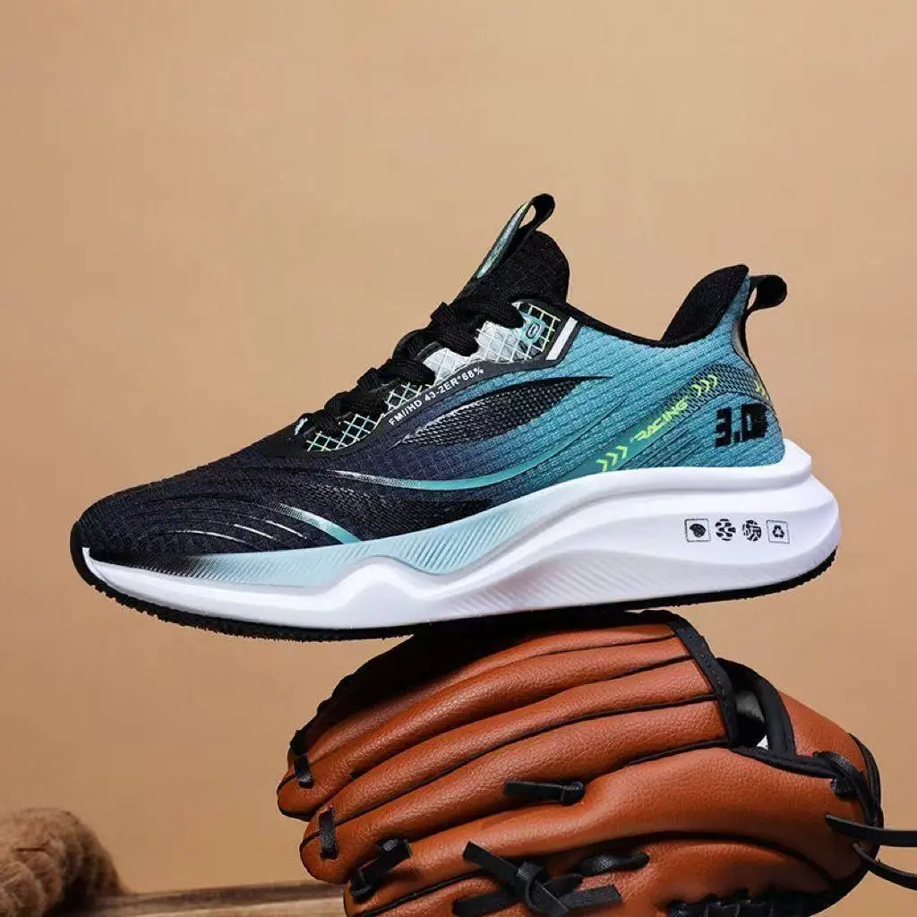 2026 Sports Shoes for Men Shock-absorbing Soft Soled Running Shoes Breathable Mesh Casual Men Shoes