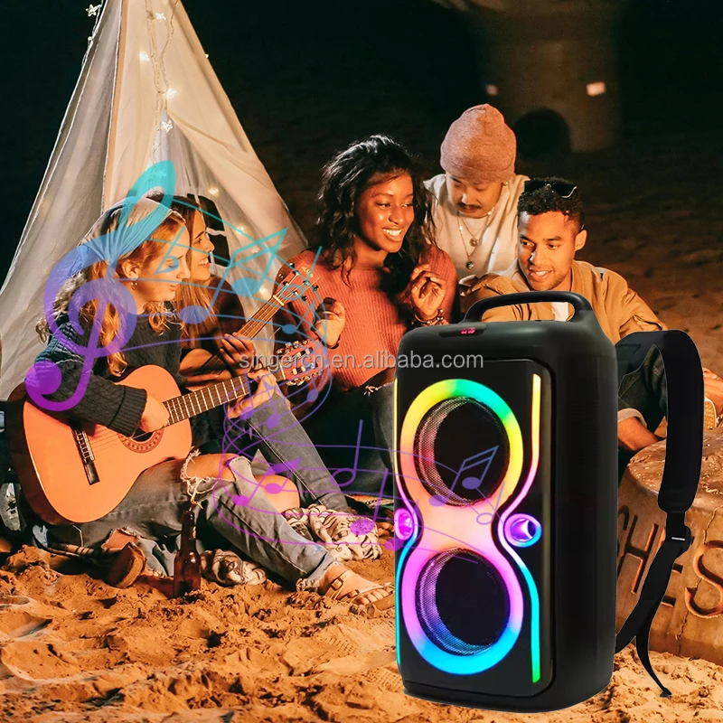 TTD-2016 Outdoor Portable Wireless Travel Backpack LED RGB Light