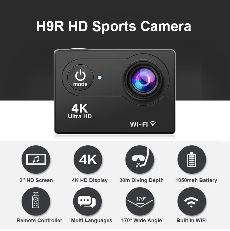 Super Go Pro 4k Fhd Wifi 4k Microacope Camera 4k Sport Pocket 4k Usb C